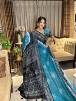 প্রিমিয়াম সিল্ক বাটিক শাড়ি – ঐতিহ্য ও আভিজাত্যের মিশ্রণ - Image 3