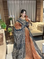 প্রিমিয়াম সিল্ক বাটিক শাড়ি – ঐতিহ্য ও আভিজাত্যের মিশ্রণ - Image 4