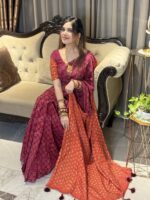 প্রিমিয়াম সিল্ক বাটিক শাড়ি – ঐতিহ্য ও আভিজাত্যের মিশ্রণ - Image 4