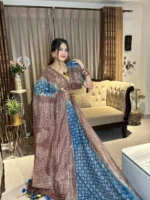 প্রিমিয়াম সিল্ক বাটিক শাড়ি – ঐতিহ্য ও আভিজাত্যের মিশ্রণ - Image 3