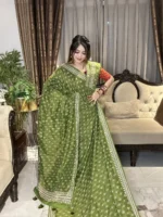 প্রিমিয়াম সিল্ক বাটিক শাড়ি – ঐতিহ্য ও আভিজাত্যের মিশ্রণ - Image 4