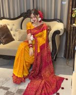 প্রিমিয়াম সিল্ক বাটিক শাড়ি – ঐতিহ্য ও আভিজাত্যের মিশ্রণ - Image 3