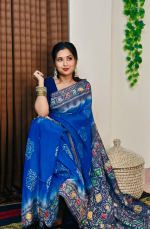 প্রিমিয়াম সিল্ক বাটিক শাড়ি – ঐতিহ্য ও আভিজাত্যের মিশ্রণ - Image 3